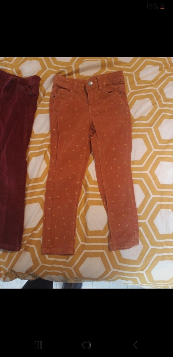 Lot 2 pantalons velours - photo numéro 4