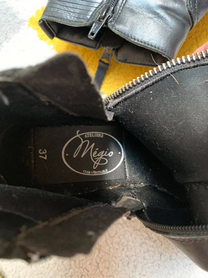 Bottines en cuir Ateliers Mégis Taille 37 - photo numéro 5