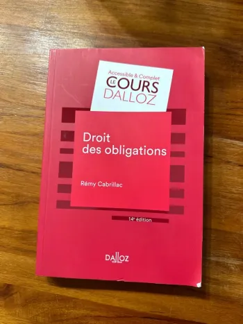 Livre droit des obligations
