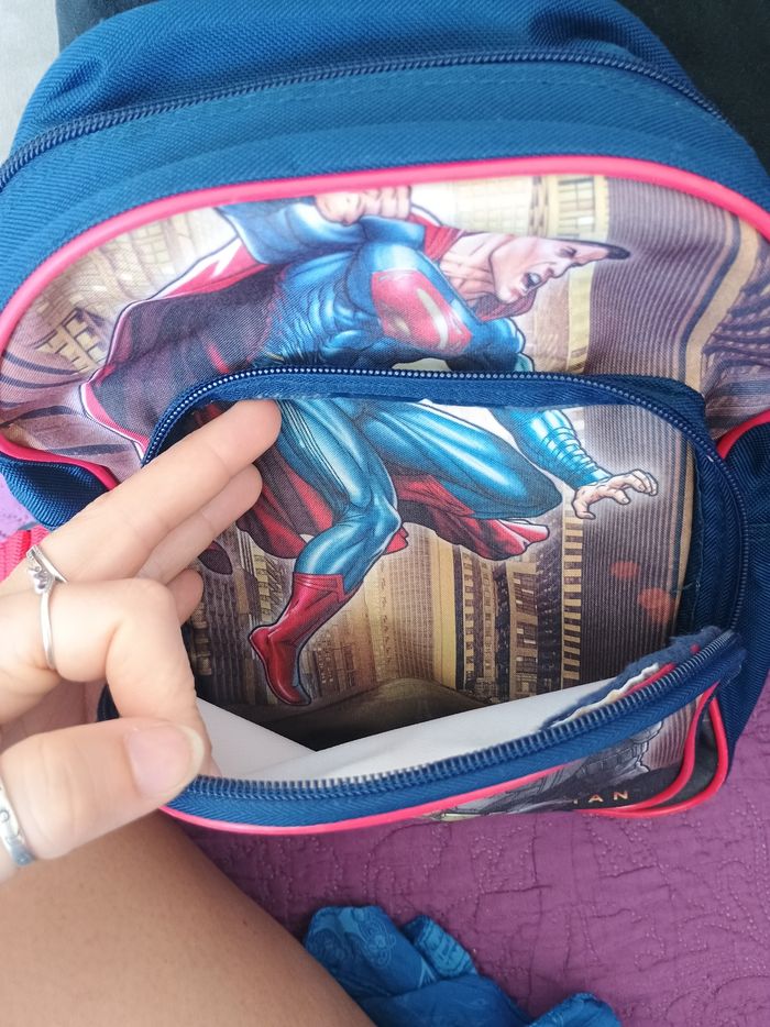 Sac à dos superman et batman - photo numéro 3