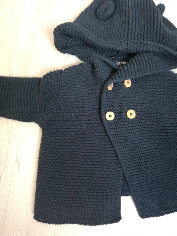 Veste à capuche kiabi 1-3mois - photo numéro 3