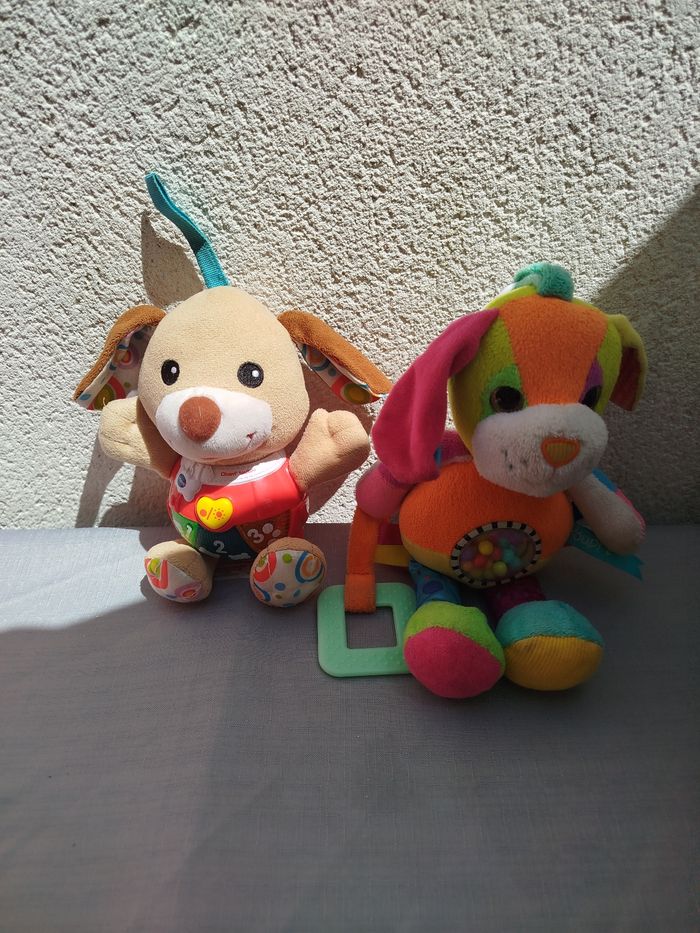 Lot 2 peluches d'éveil