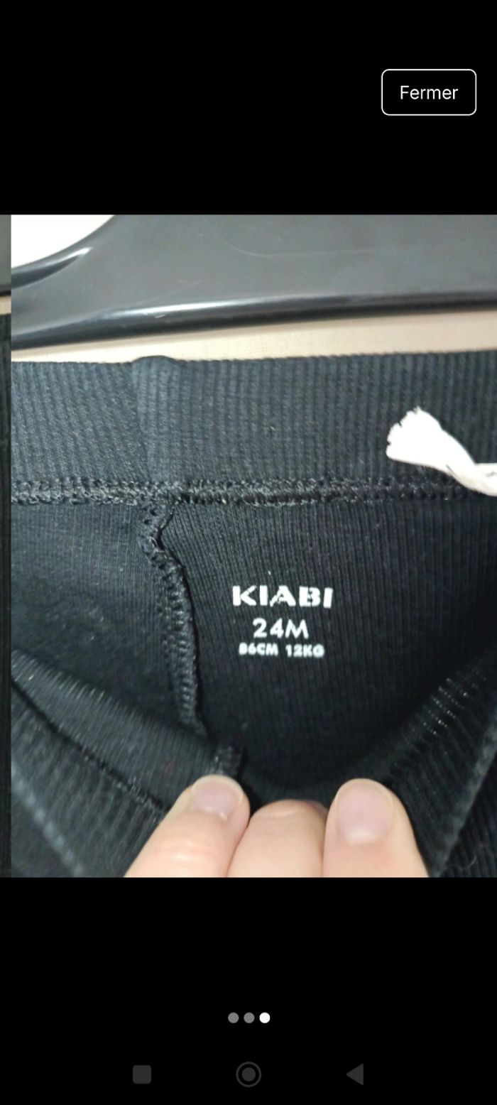 Legging noir Kiabi 24 mois - photo numéro 3