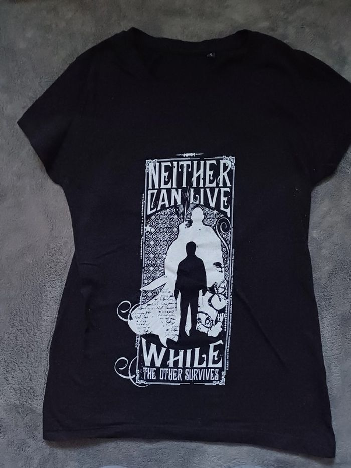 T-shirt Harry Potter Noir
