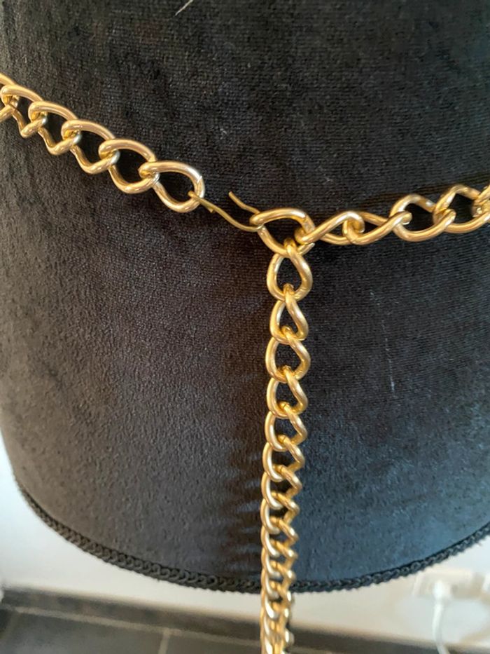 Ceinture chaîne maillon doré - photo numéro 9