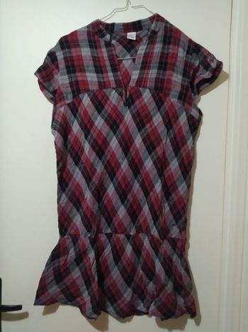 Blouse à carreaux Camaïeu