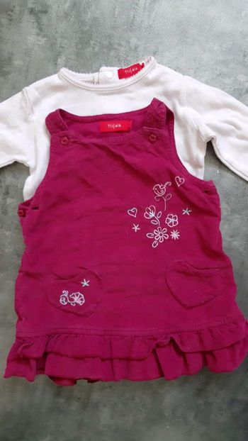 Ensemble haut manche longue et robe courte fille