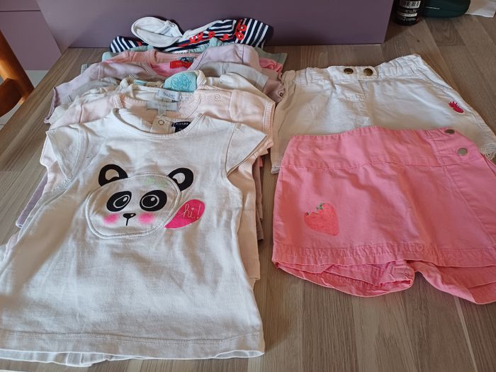 10 tee shirts et 2 shorts