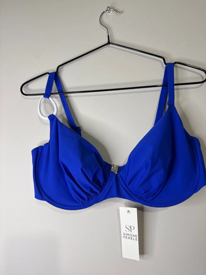 👙🌞Haut de maillot de bain femme - bleu roi- Simone Pérèle- 100Dneuf avec étiquette - photo numéro 2