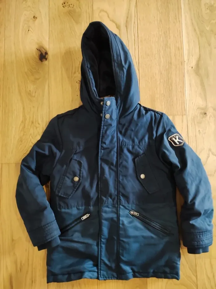 Parka bleu foncé + doudoune - 3 en 1 - 8 ans - photo numéro 14