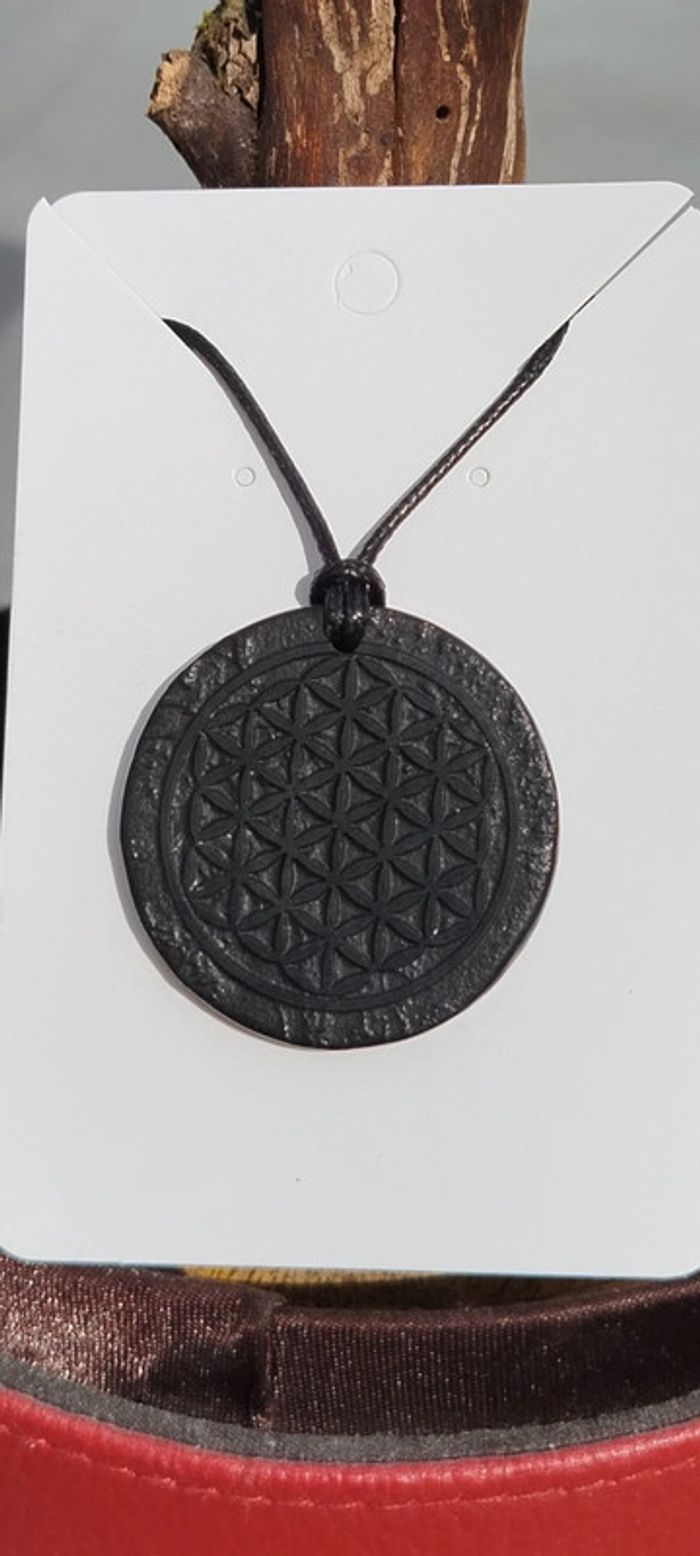 Collier d'énergie💥en pierre Shungite naturel. - photo numéro 3