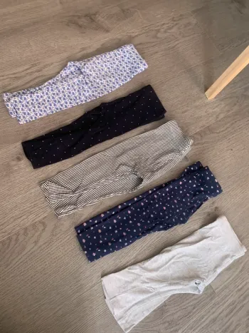 Lot de 5 legging fille en 18 mois