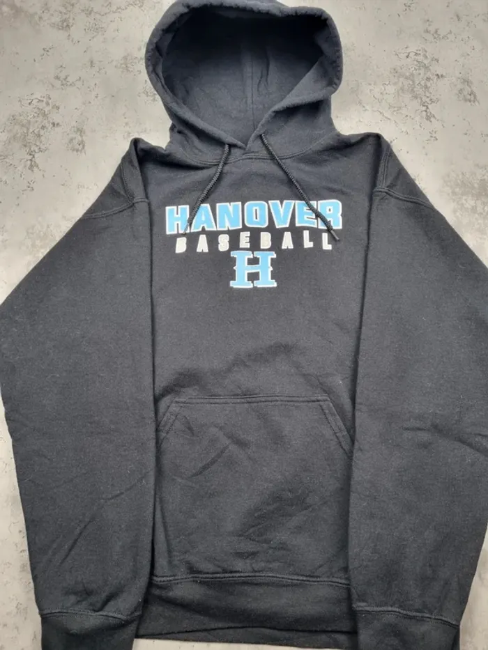 Pull à capuche noir “Hanover Baseball”,  M Hommes - photo numéro 3