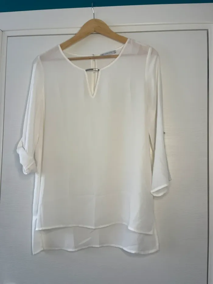 🔹 Blouse Blanche Chic – Gémo 🔹