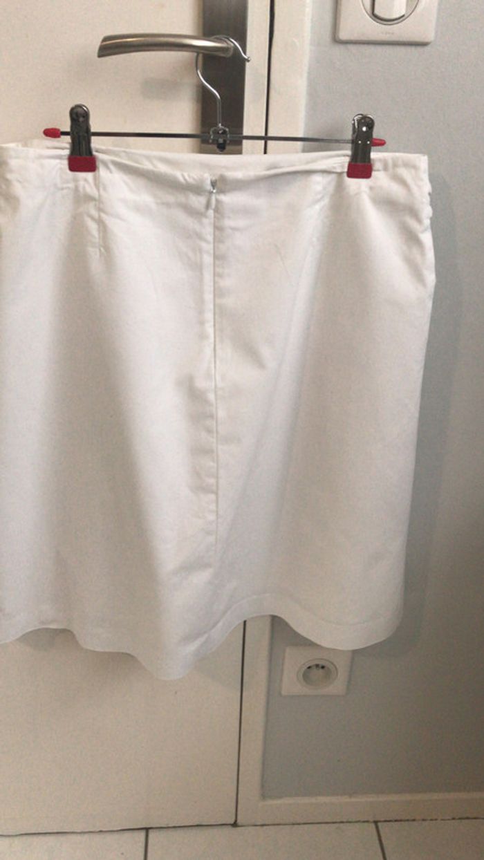Jupe blanche plissée Esprit taille 40 - photo numéro 2