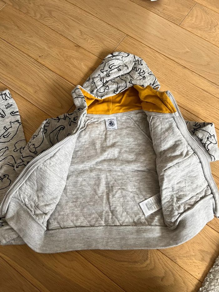 Ensemble jogging gilet petit bateau 6 mois - photo numéro 2