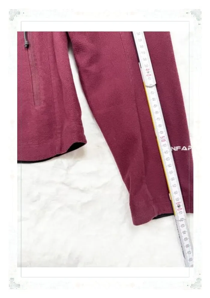 The North Face polaire bordeaux femme taille S full zip polyester - photo numéro 12