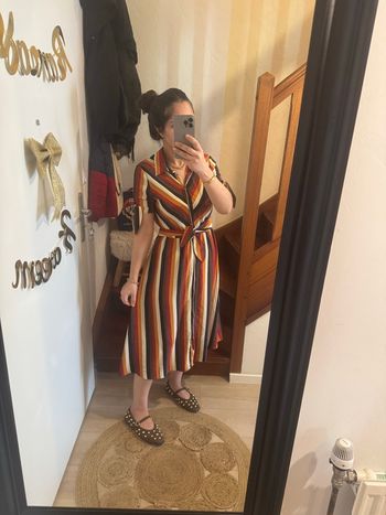 Robe longue multicolore