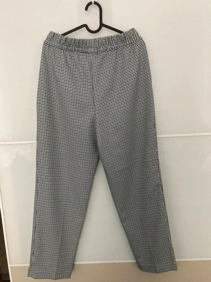 Pantalon fluide droit bleu - photo numéro 4