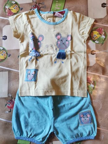 ensemble short taille 12 mois