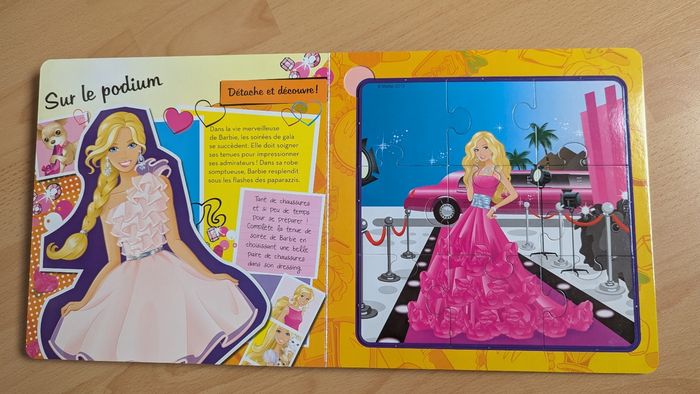 Livre barbie puzzle - photo numéro 5