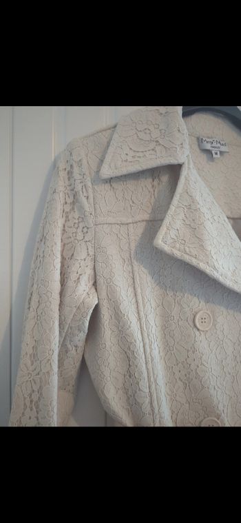 Veste mi saison crème