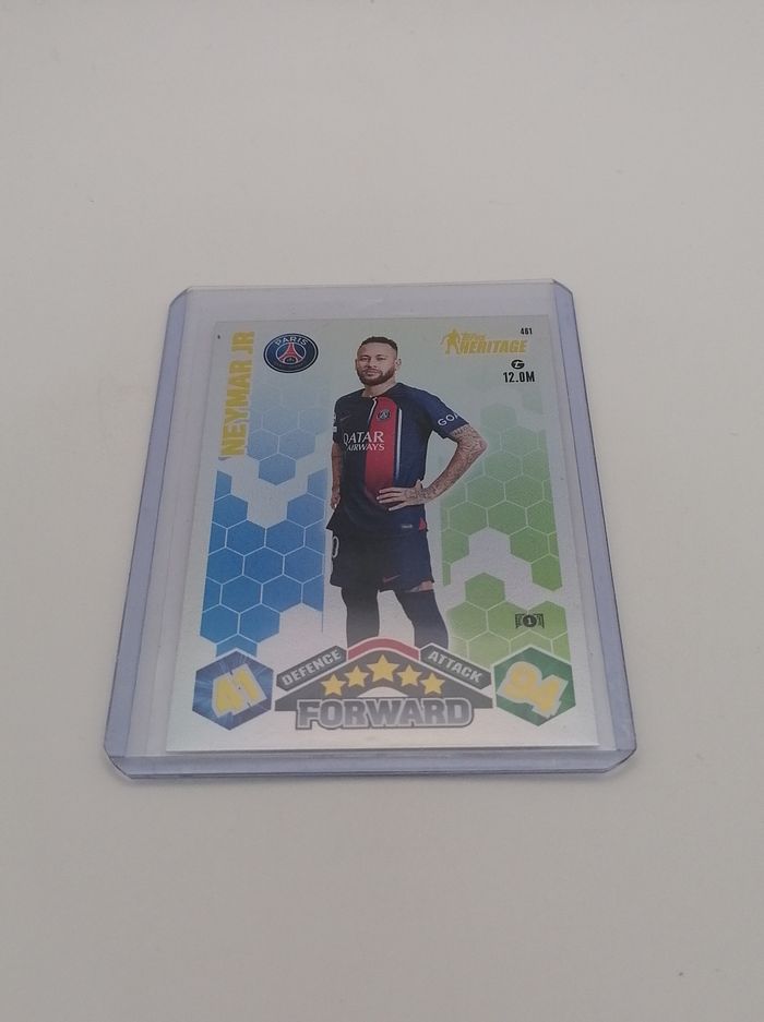 Carte Topps Match Attax 2023-24 HÉRITAGE Neymar JR n°461. - photo numéro 2