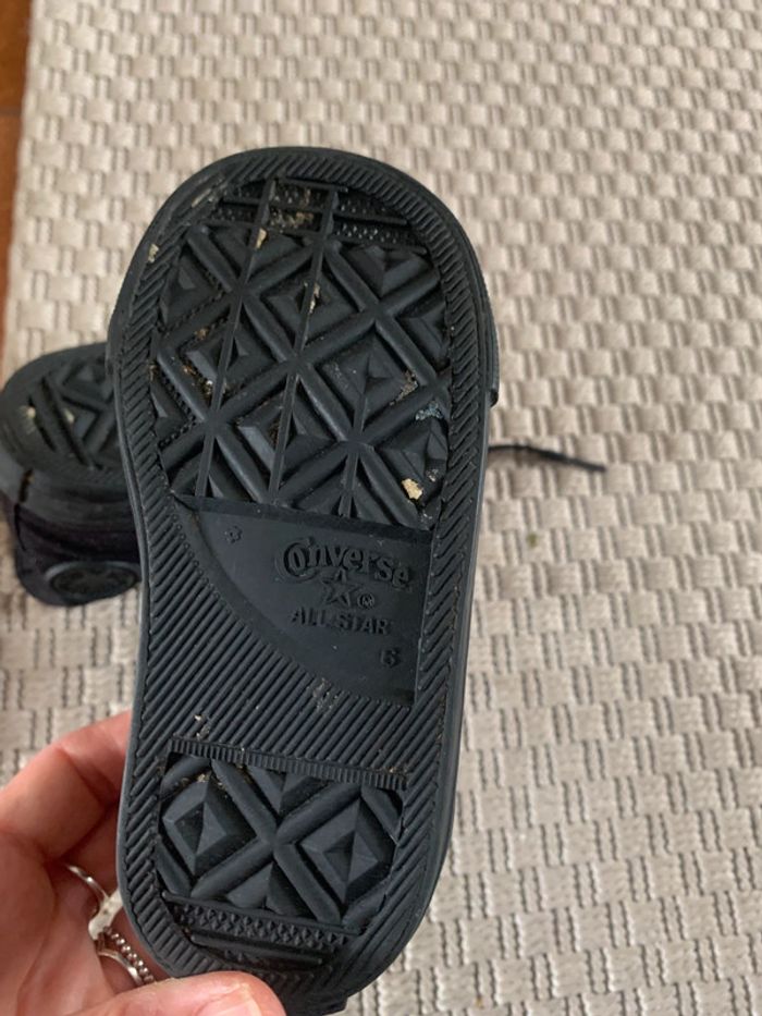Baskets Converse Noir All Star en pointure 22 - photo numéro 10