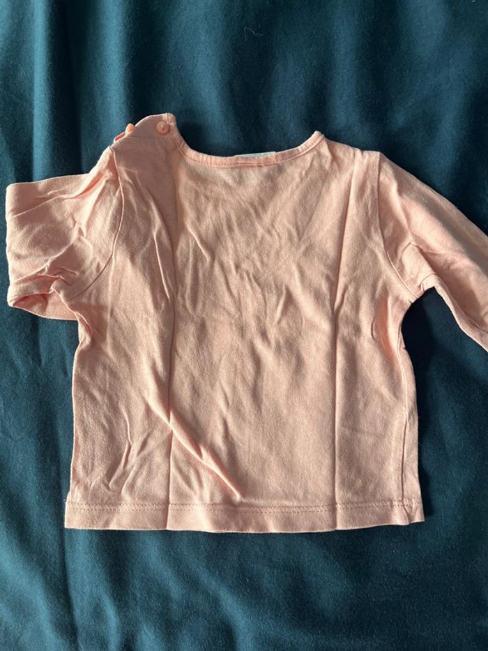 Lot 2 t-shirt manches longues 9 mois - photo numéro 5