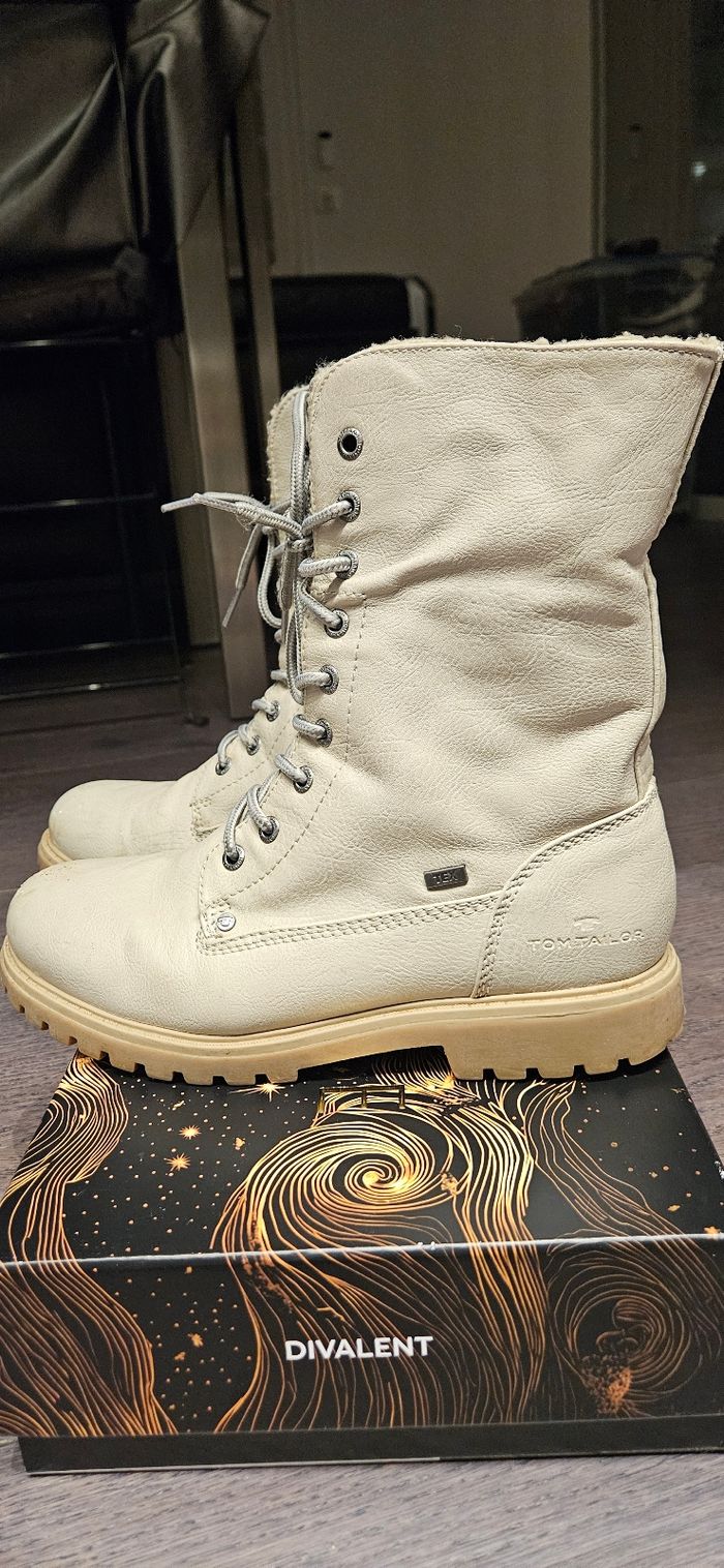 Bottes d'hiver en cuir - Taille 39 - photo numéro 4