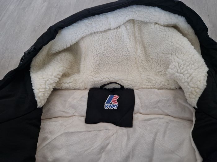 Manteau Kway Noir Court Taille S - photo numéro 5