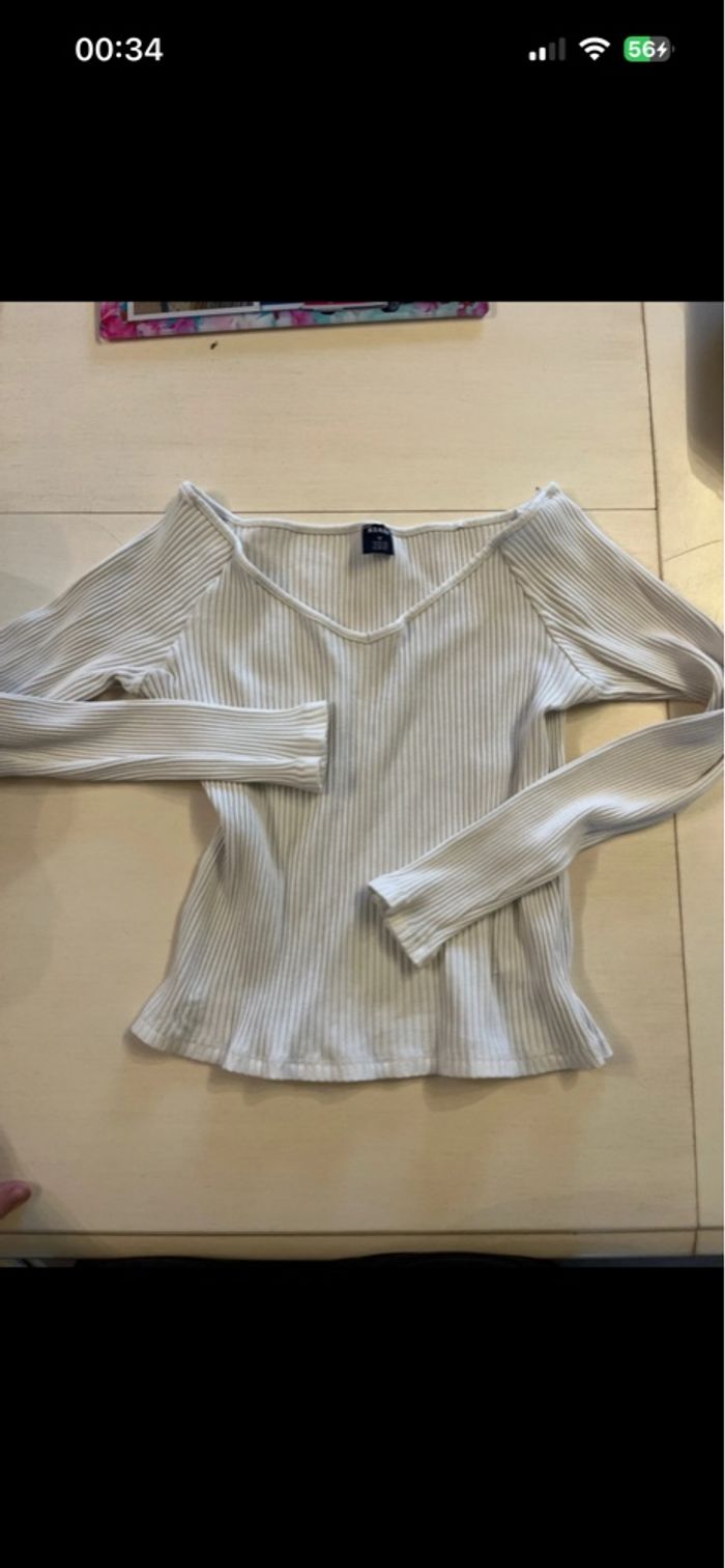 pull fin blanc femme - photo numéro 3