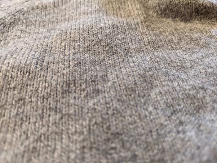 Joli pull coton laine gris chiné col cheminée neuf 6 mois 68 cm - photo numéro 3