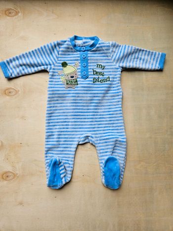 Pyjama velours bébé 3 mois