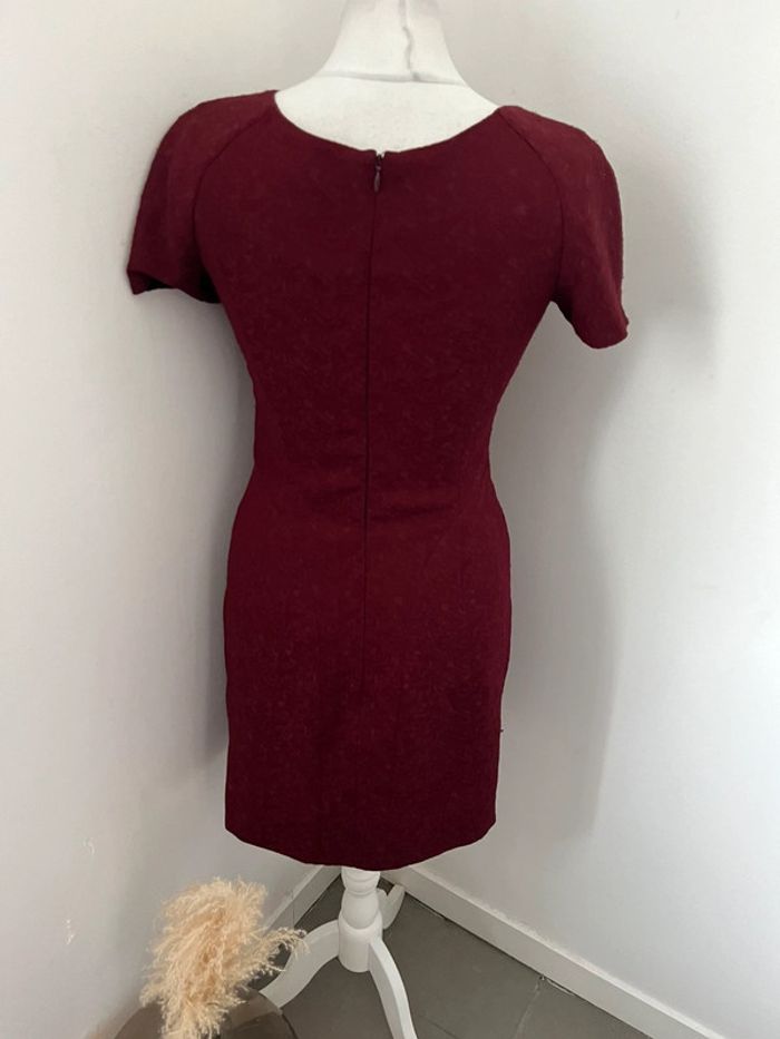 Robe cintrée bordeaux The Kooples S - photo numéro 5