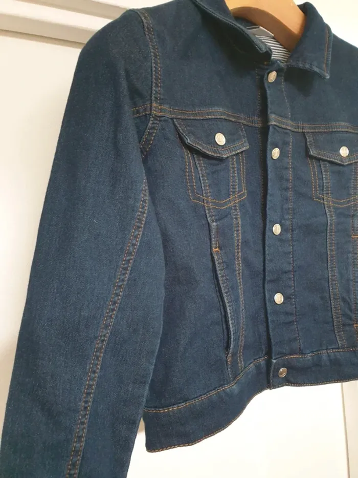 Veste en jeans Blazer 100% coton Petit Bateau Taille 8 ans - photo numéro 5