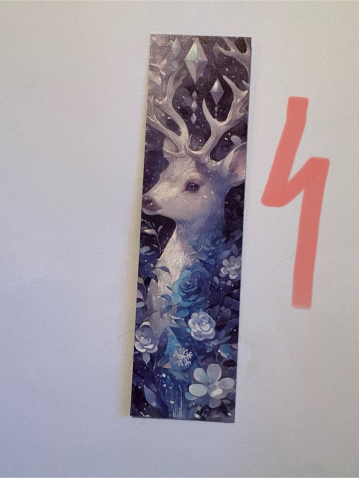 Magnifique marque page cerfs - photo numéro 4