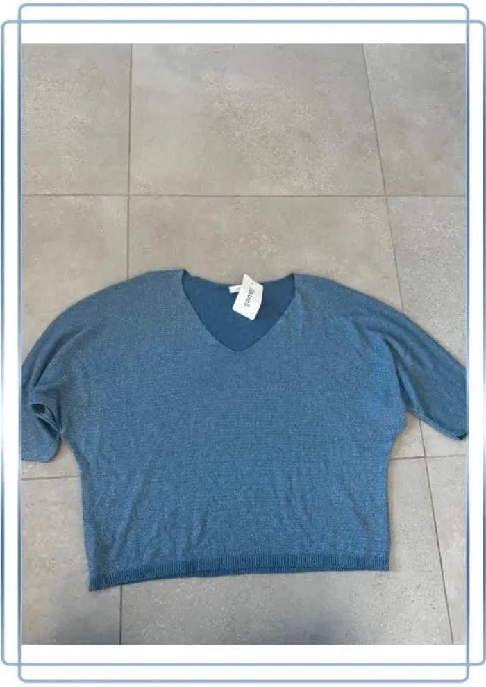 Pull bleu pailleté Jowell, neuf avec étiquette taille XL