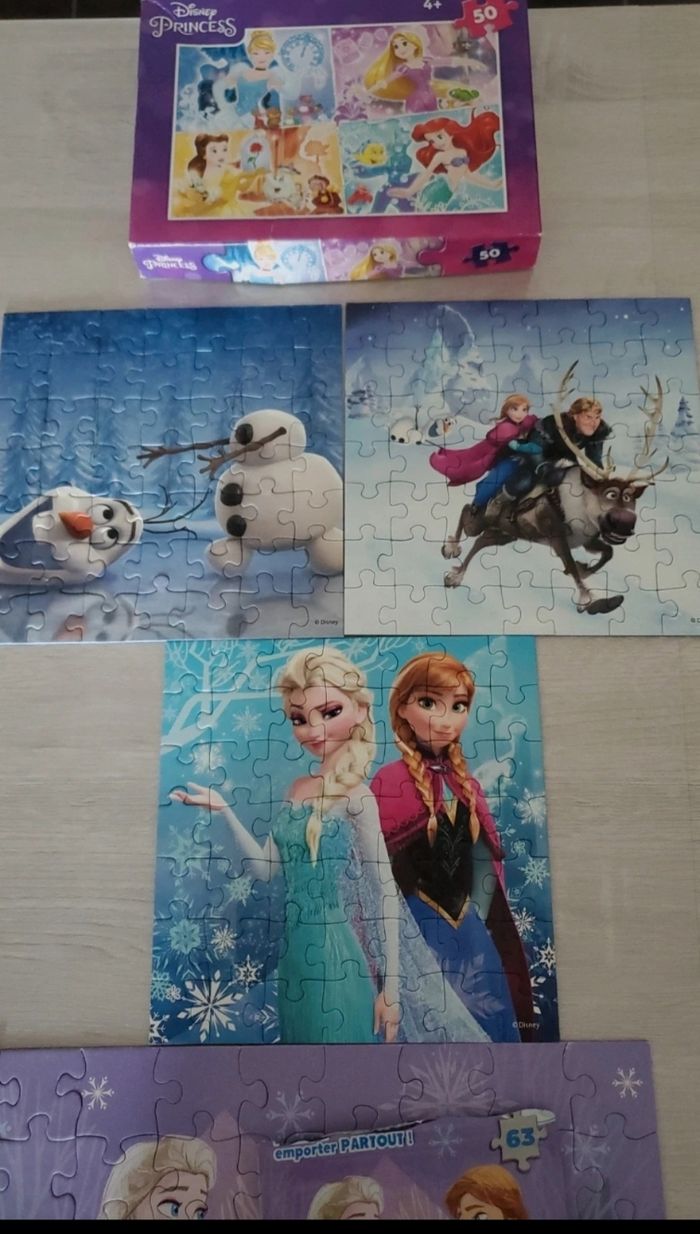 Lot puzzles Princesses - photo numéro 3