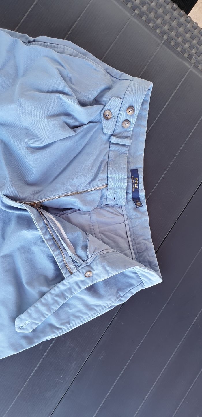 Pantacourt bleu Ralph Lauren - photo numéro 3