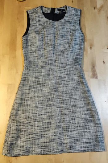 Robe élégante gris chiné H&M