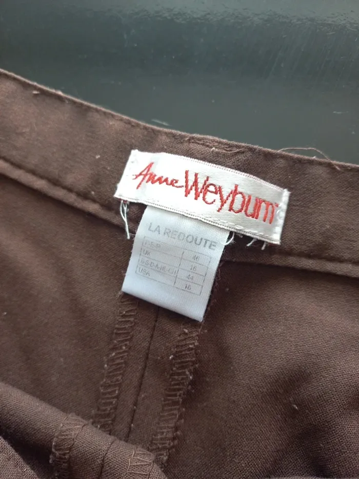 Pantalon marron femme T46 - photo numéro 7