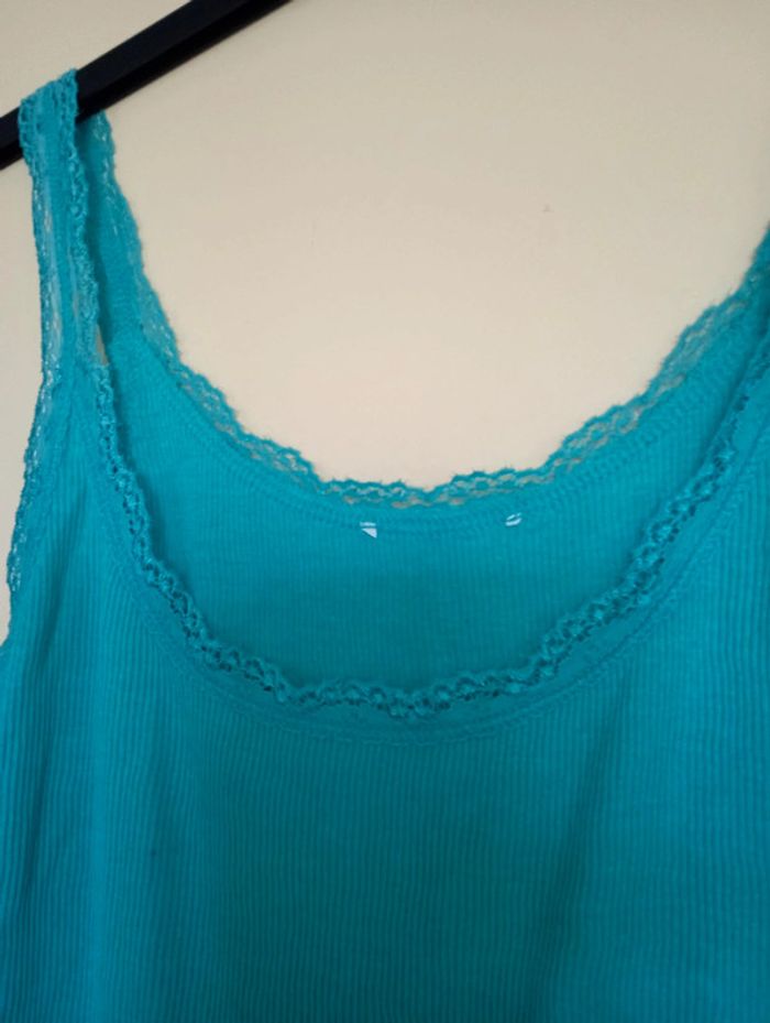 Débardeur coton vert menthe - photo numéro 3