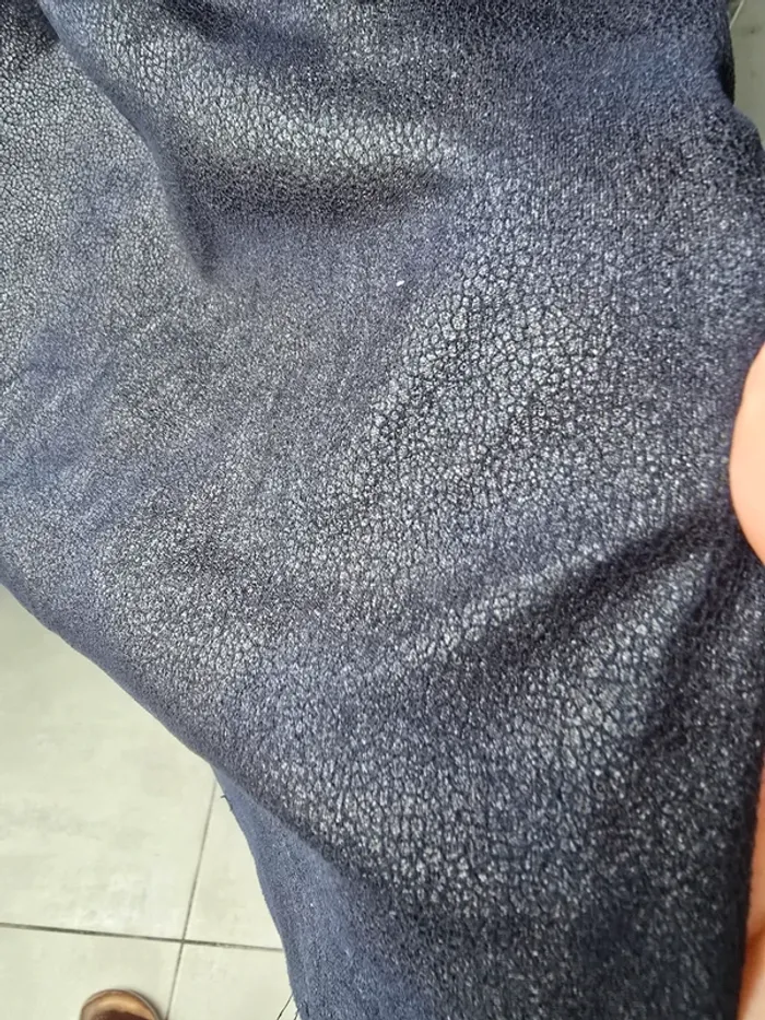 Robe femme bleu marine bi-matière – Taille S - photo numéro 2