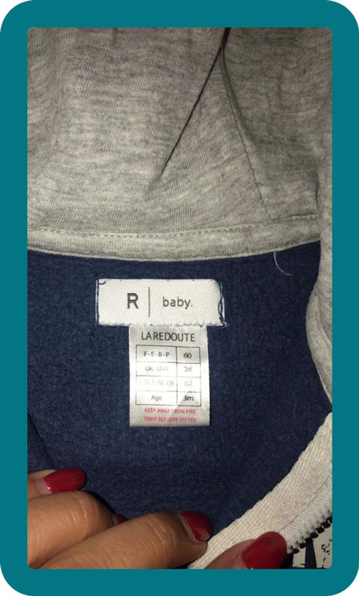 Sweat zippé a capuche - photo numéro 3
