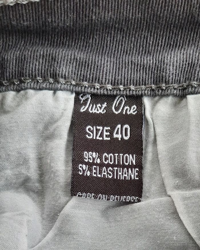 Jean gris femme, Just one, taille 40 - photo numéro 7