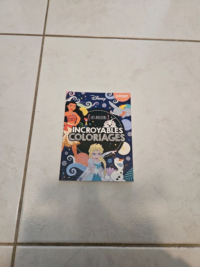 Livre incroyables coloriages Neuf cont1