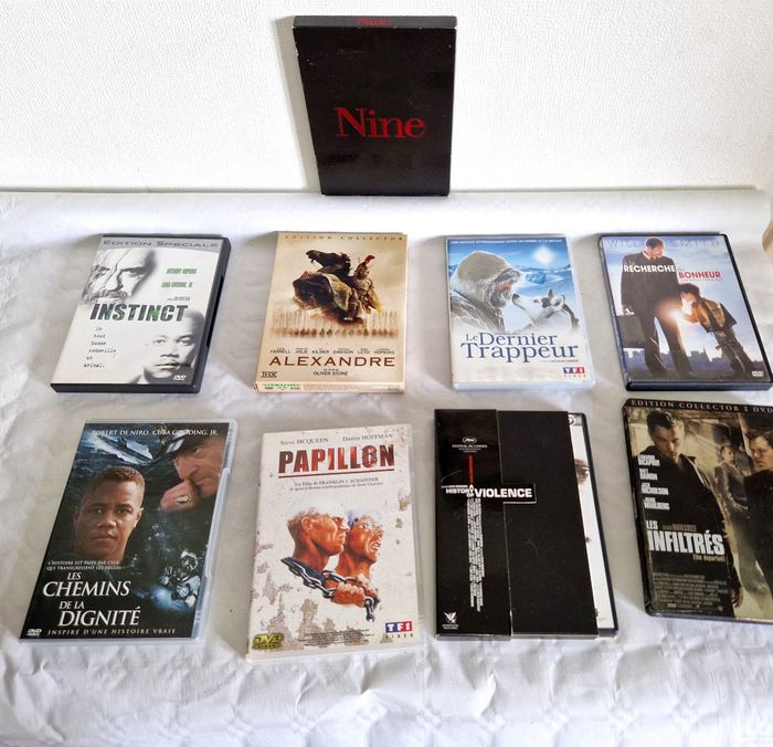Lot de 9 dvd  , film tragique / tragédie / drame / dramatique