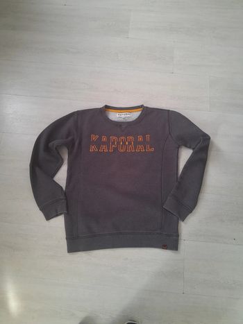 Sweat mixte kaporal avec logo caoutchouc 16 ans