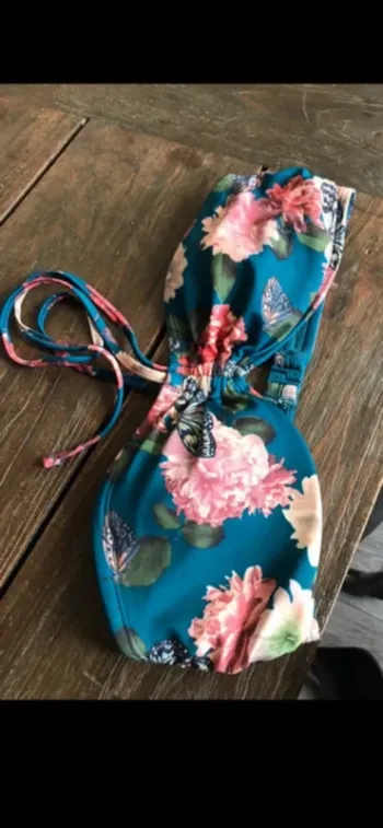 Haut de maillot de bain fleuri, taille XL, Morgan